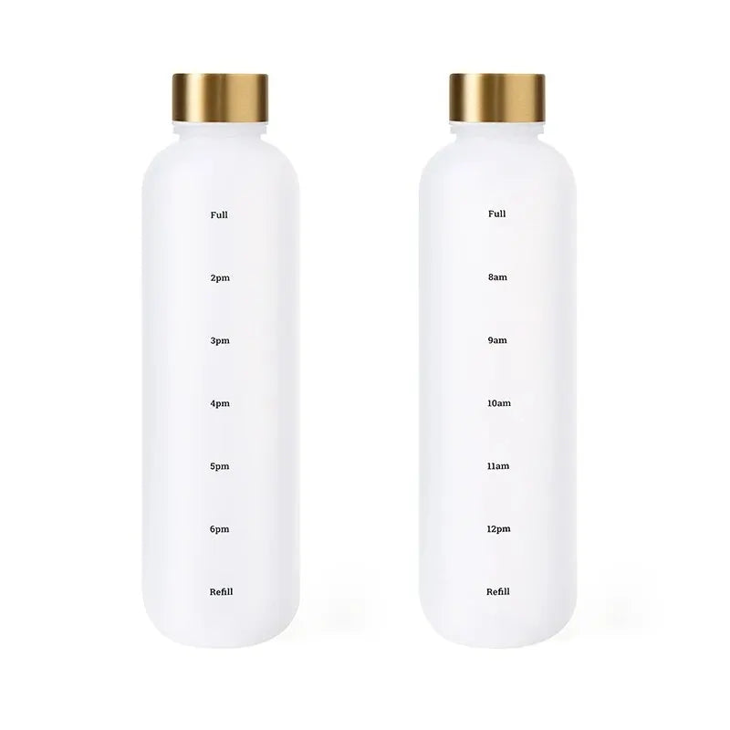Motivational Water Bottle with Time Marker - 1L/32oz