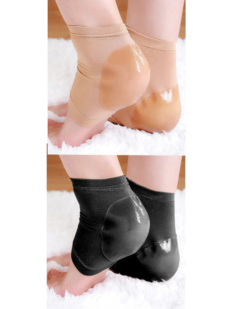 High elastic integrated crack-proof socks cover moisturizing heel sticker silicone socks heel dry cracked skin callus repair