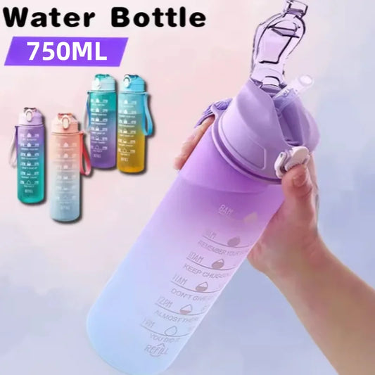 Motivational Water Bottle with Time Marker - 750ml/25oz