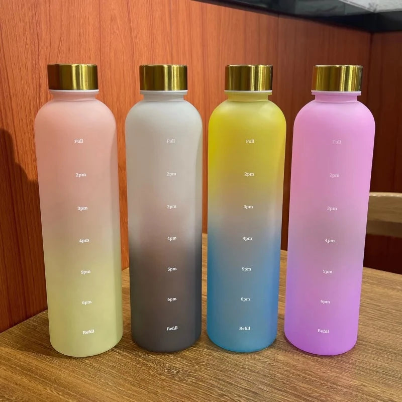 Motivational Water Bottle with Time Marker - 1L/32oz