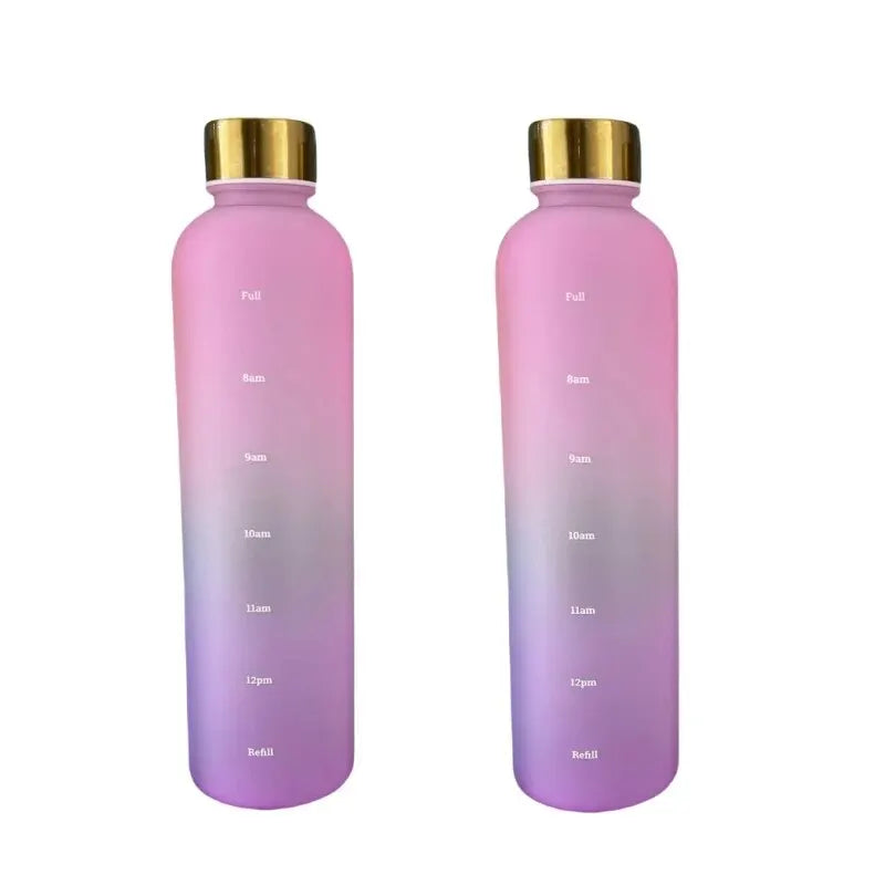 Motivational Water Bottle with Time Marker - 1L/32oz