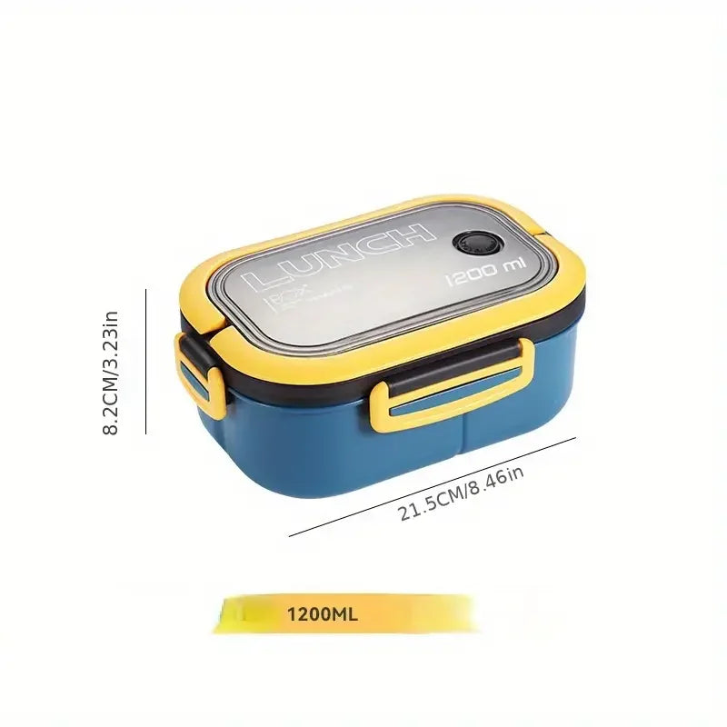 2-Layer Bento Lunch Box with Cutlery - Leak Proof