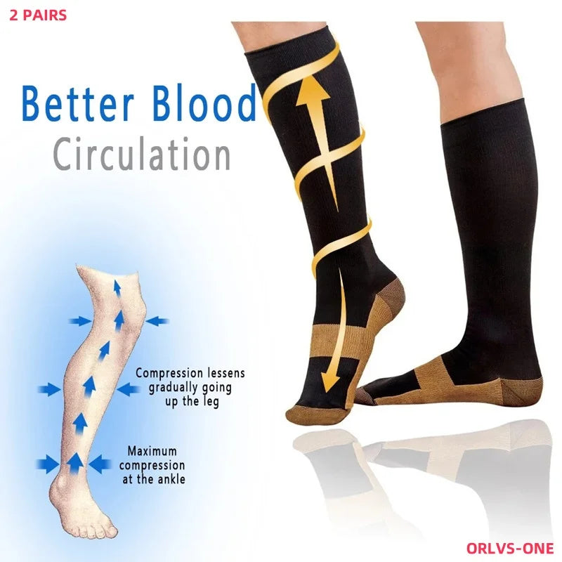 Support Compression Socks (2 Pair)