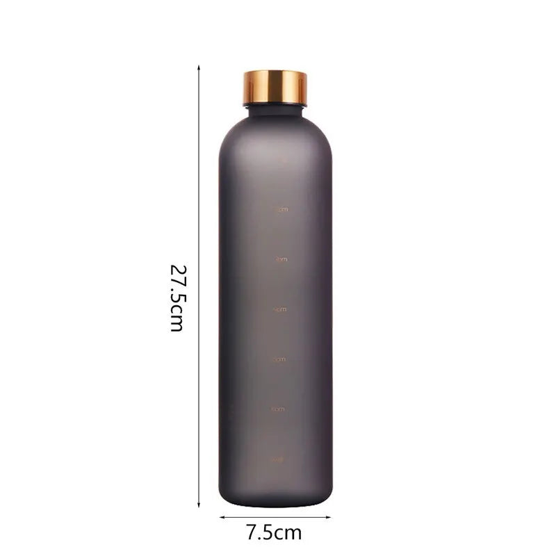 Motivational Water Bottle with Time Marker - 1L/32oz