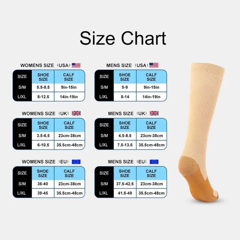 Support Compression Socks (2 Pair)