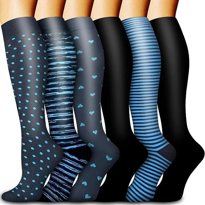 Compression Socks - Fun Print (6 Pack)