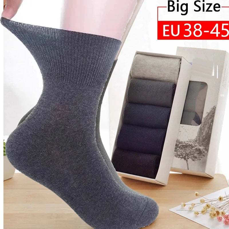 Diabetic Wide Ribbed Socks - Circulation Support (2-Pack)
