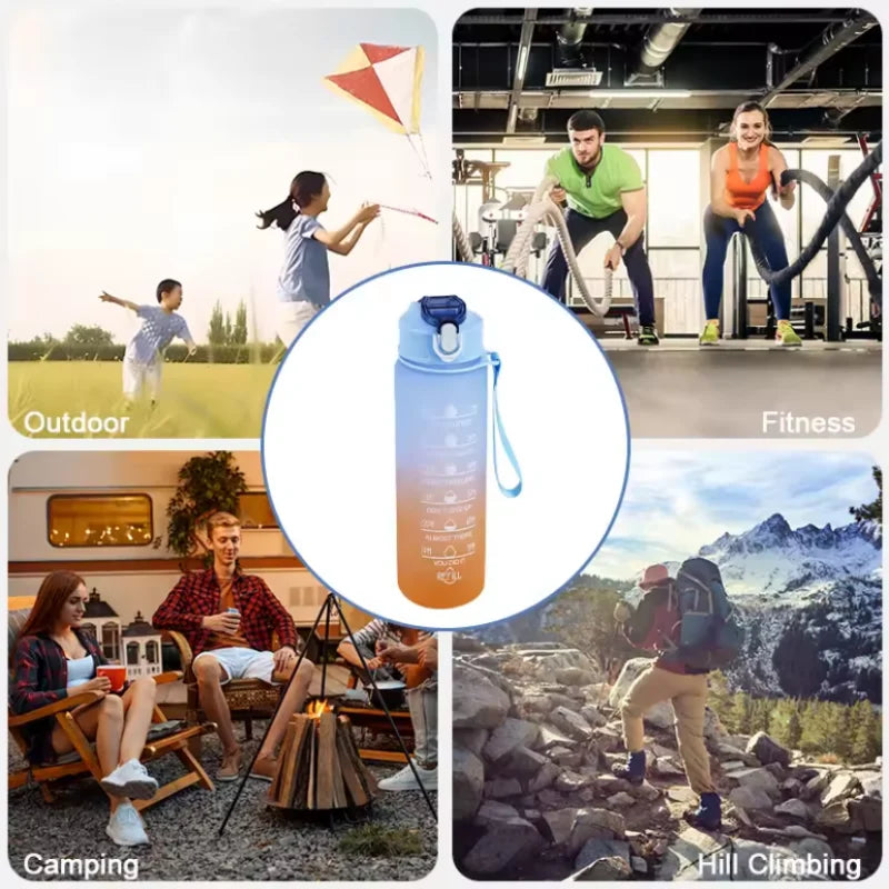 Motivational Water Bottle with Time Marker - 750ml/25oz