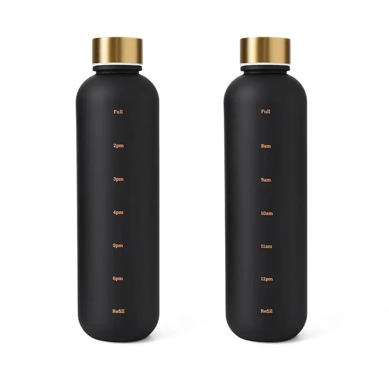Motivational Water Bottle with Time Marker - 1L/32oz