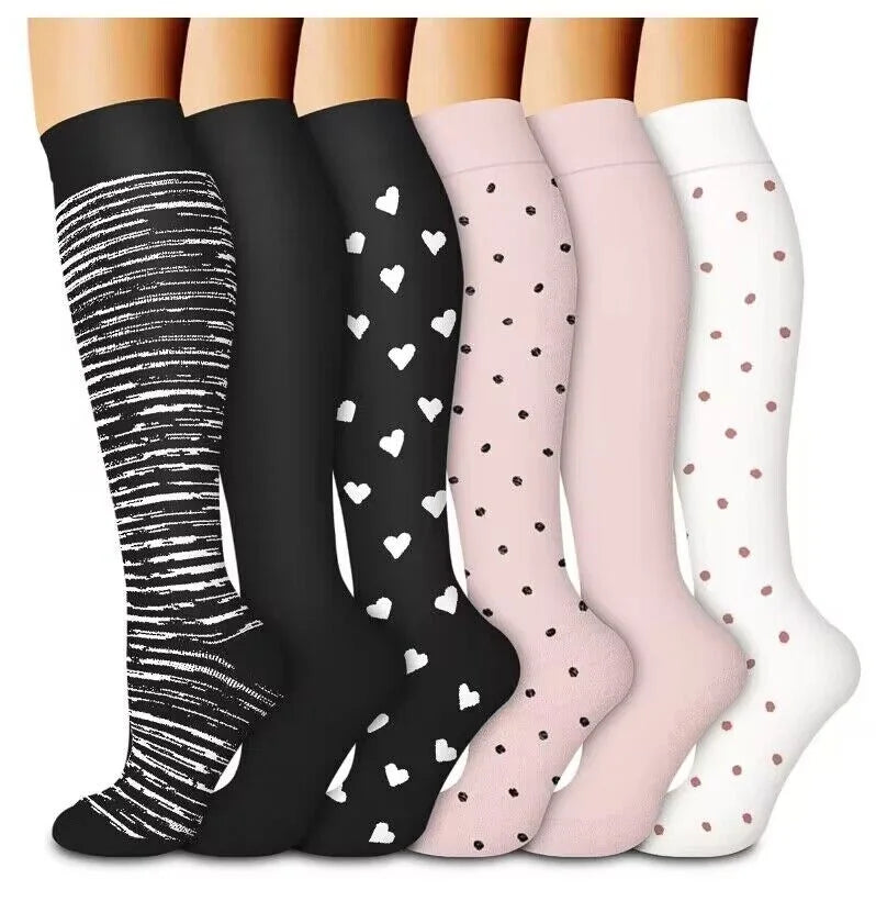 Compression Socks - Fun Print (6 Pack)