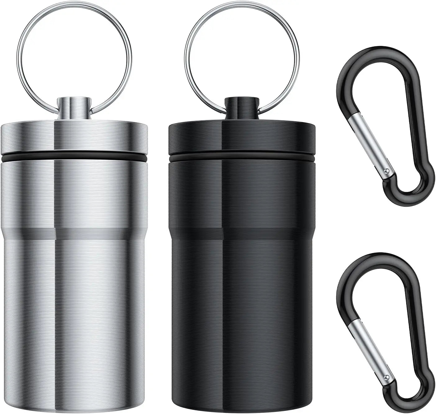 Waterproof Pill Keychain Holder (2 Pack)