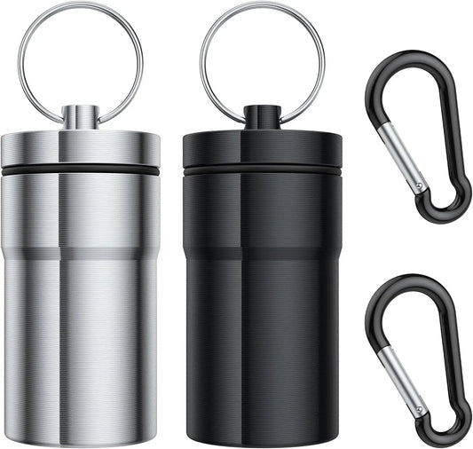 Waterproof Pill Keychain Holder (2 Pack)