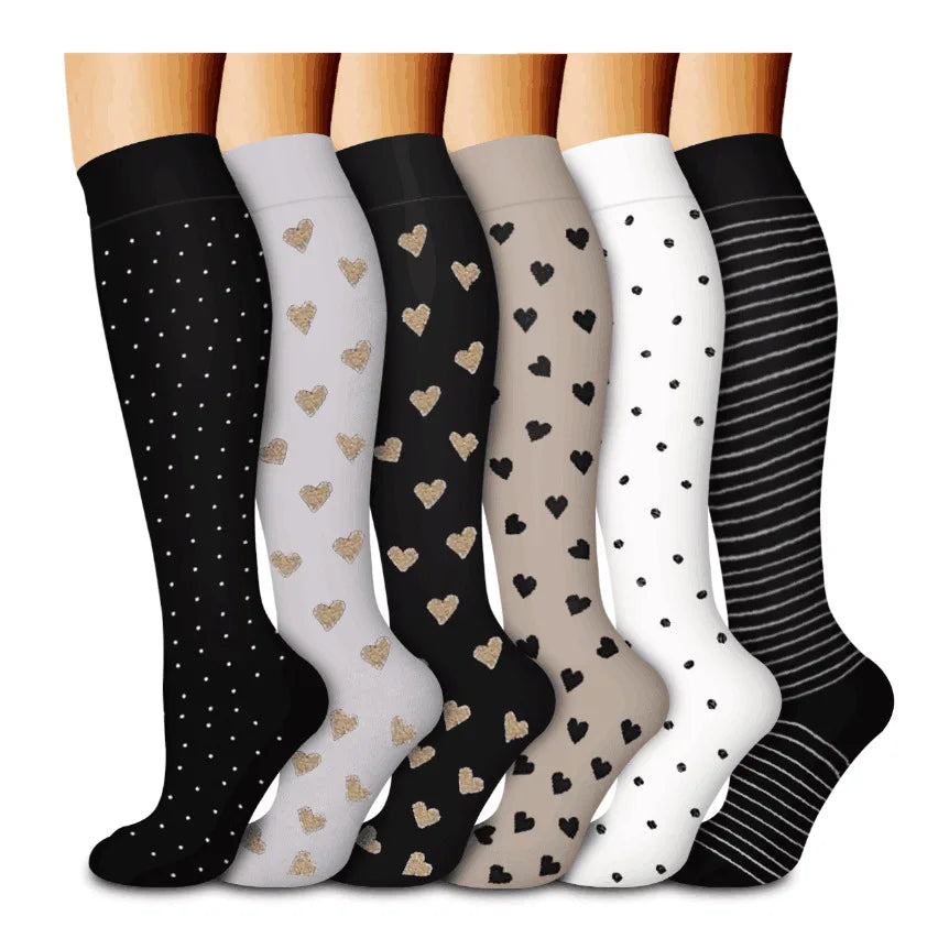 Compression Socks - Fun Print (6 Pack)