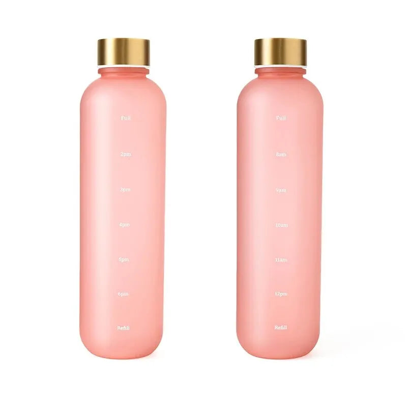 Motivational Water Bottle with Time Marker - 1L/32oz