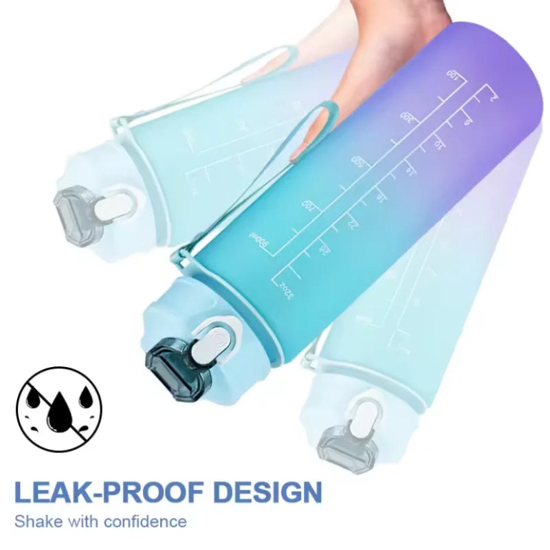 Motivational Water Bottle with Time Marker - 750ml/25oz